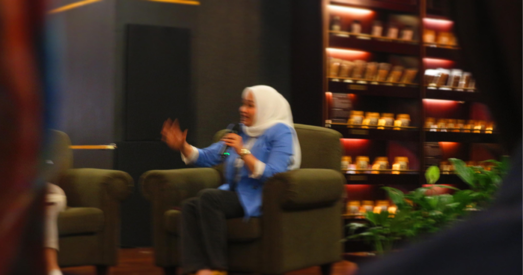 Tyagita R. Hermawan selaku Event Director, TP Jazz Management di The Papandayan Hotel. (03092026)